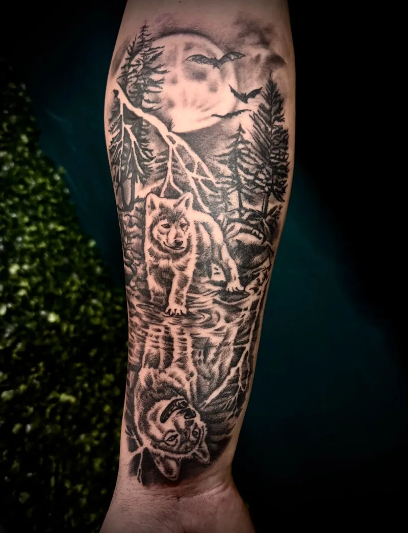 Tatuaj black and grey, realism